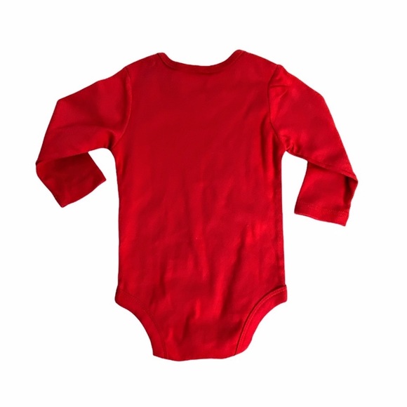 NWT Garanimals Red “Daddy’s Riding Buddy” Long Sleeve Romper - Picture 6 of 8